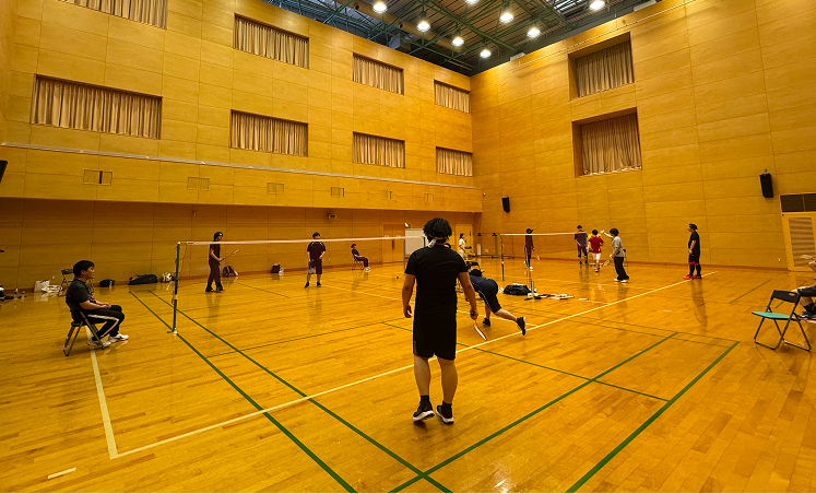 バドミントンの様子