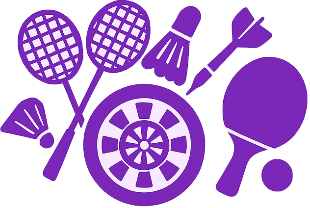 バドミントン・ダーツ・卓球のイラスト