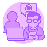 リモートワークを表すイラスト